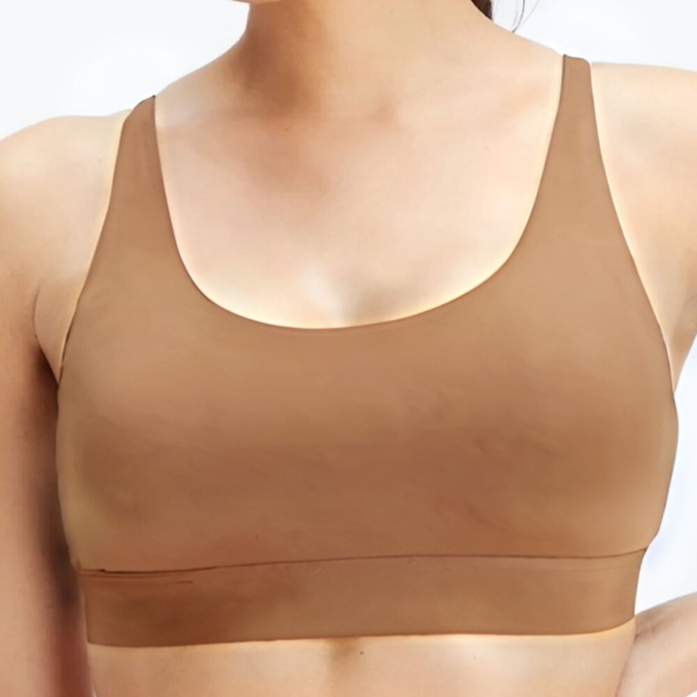 Fabletics NWT Naked Feel Scoop Neck Bralette XXL 14 16 in Quicksand nude
